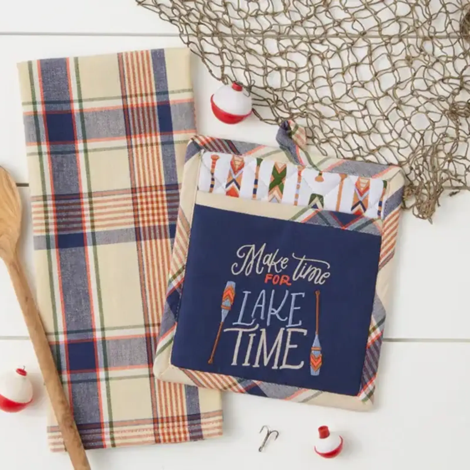 Design Imports DII Lake Time Potholder Gift Set   756747 loading=