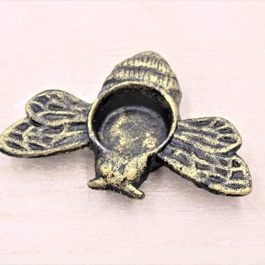 Trade Cie 4x3.6x.8" Cast Iron Bee Tealight Holder  HD7115