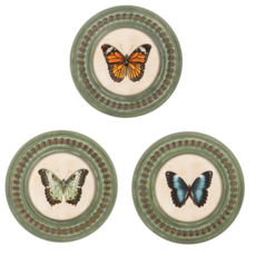 Ganz Round Framed Butterfly Wall Decor (1)  CB200197