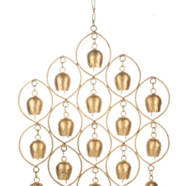 Ganz Gold Framed Multi Bell Wind Chime  CG198442