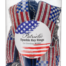 Ganz Patriotic Sparkle Key Ring  ER76041