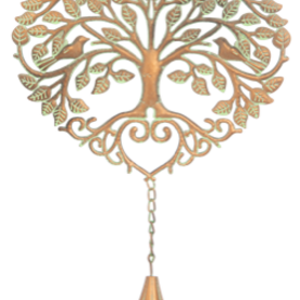 Ganz Copper Patina Tree of Life with Birds Wind Chime CG198513