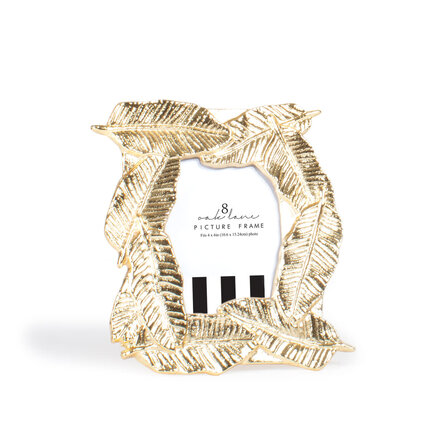 8 Oak Lane Gold Banana Leaf 4x6 Picture Frame EN075BTN