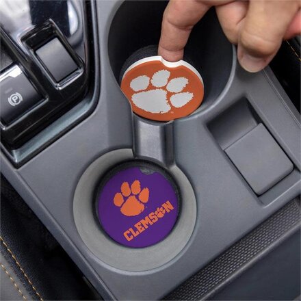 Evergreen Enterprises Clemson University Car Coaster Set, 2pc  3RC912CAR