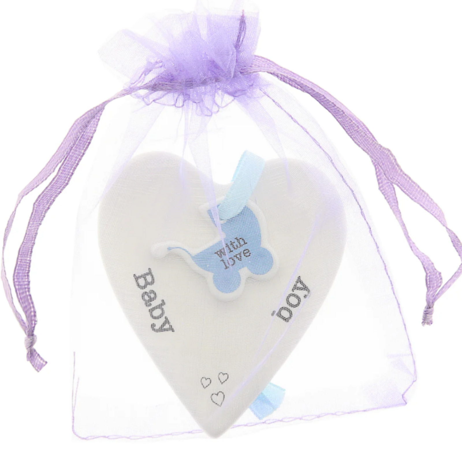 Pavilion Gift Baby Boy 3" Ceramic Keepsake Heart Plaque loading=