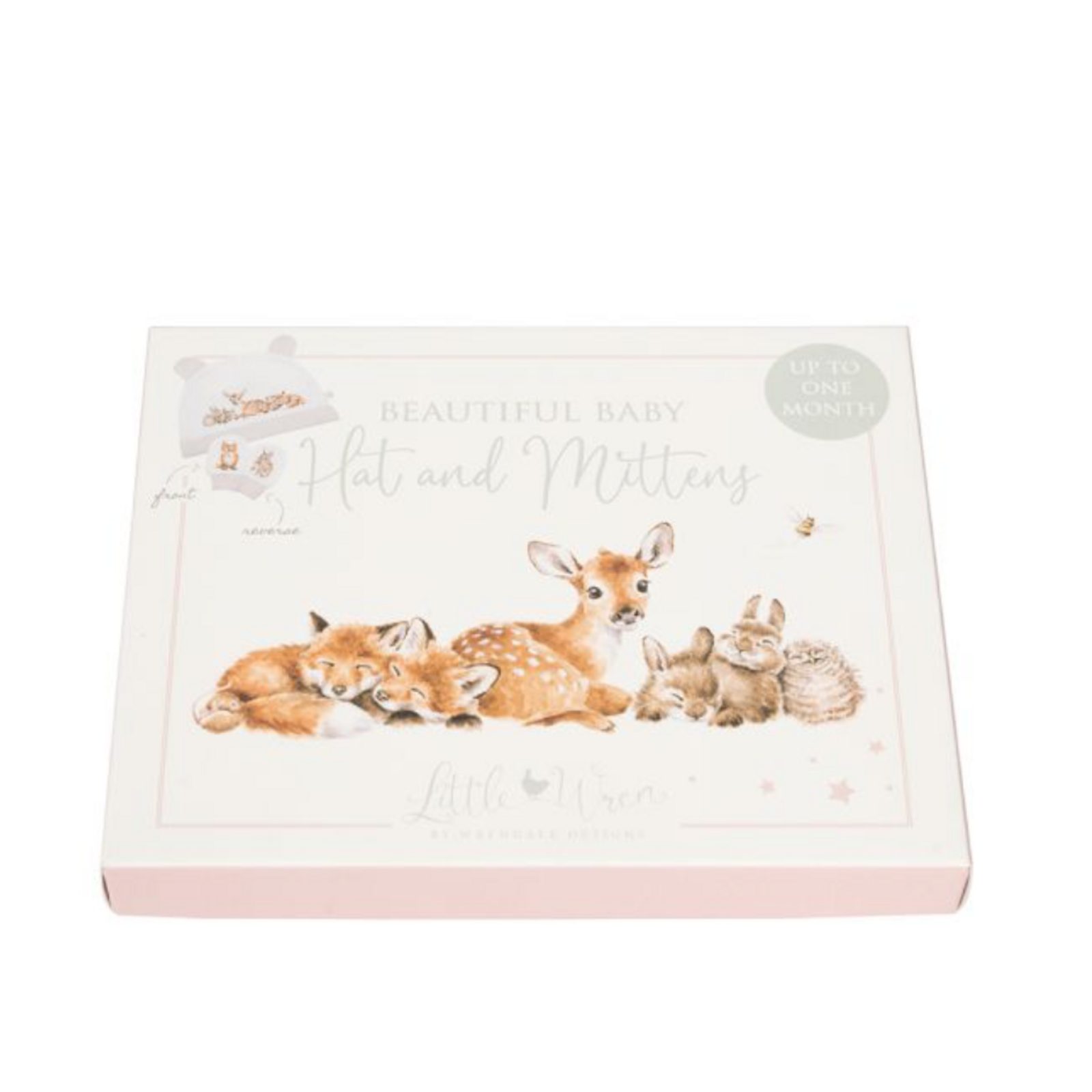 Little Wren 'Little Forest' Woodland Animal  Hat and Mitten Set loading=