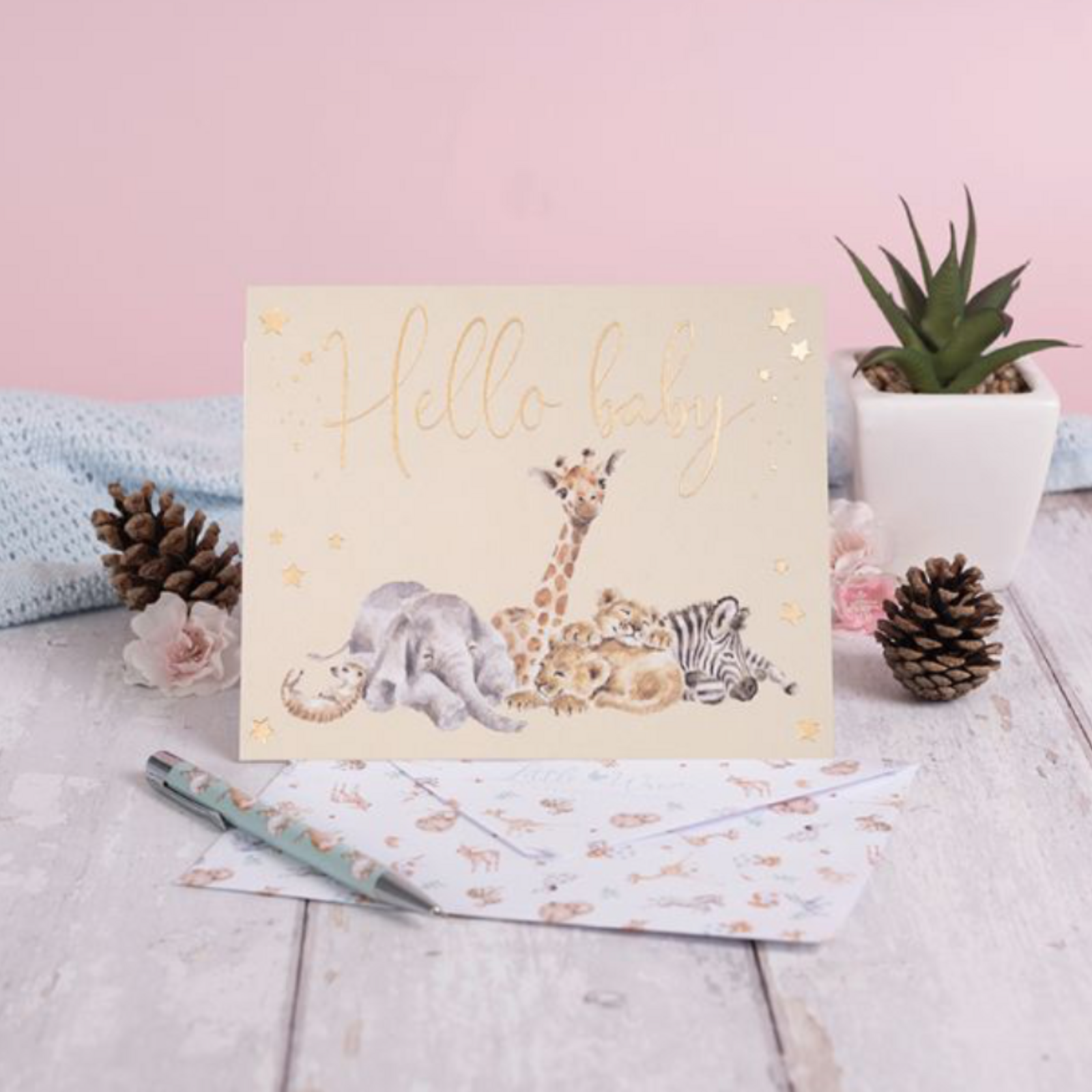 Little Wren 'Little Savannah' African animal card loading=