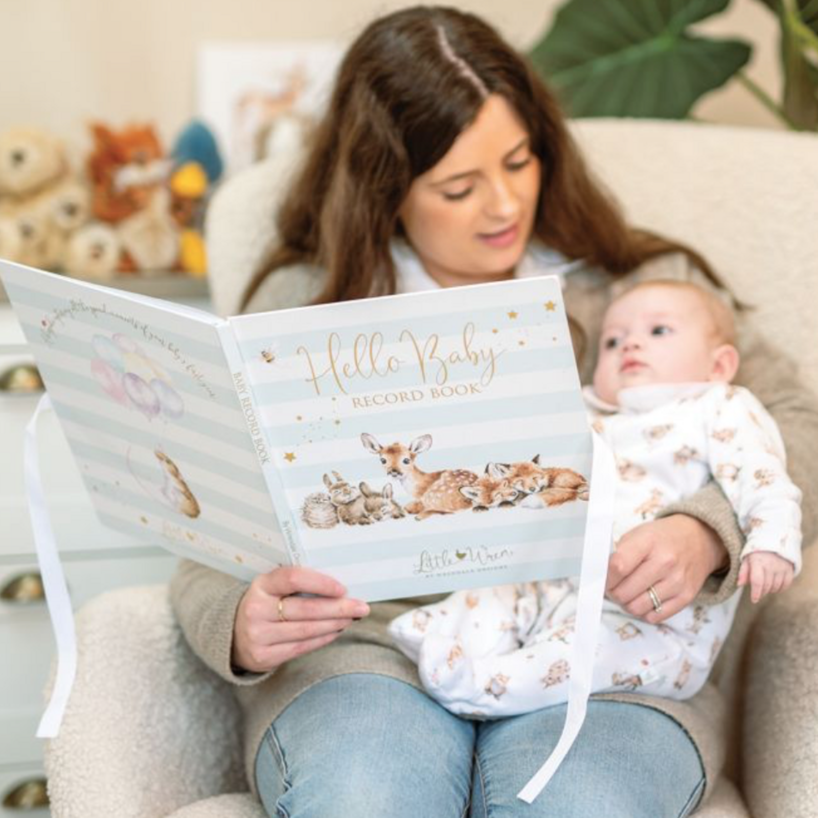 Little Wren Baby Record Book loading=