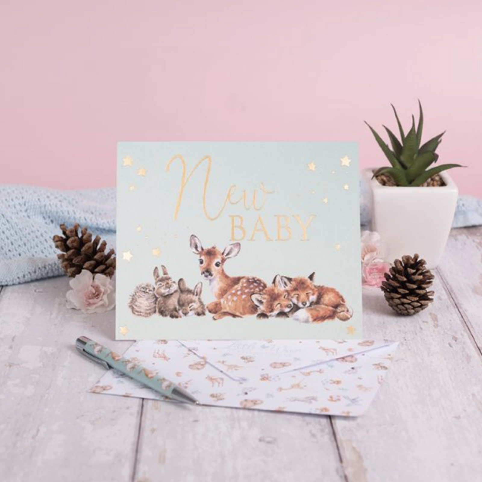 Little Wren Little Forest' woodland animal card loading=