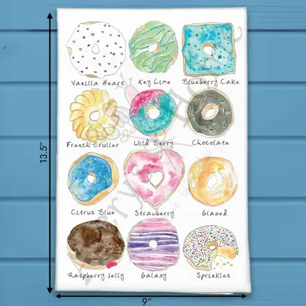 Avery Home Donut Flavors Dish Towel  FSTT_H02