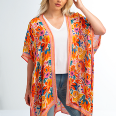 Simply Noelle Floral Border Wrap  Citrus SWRP403