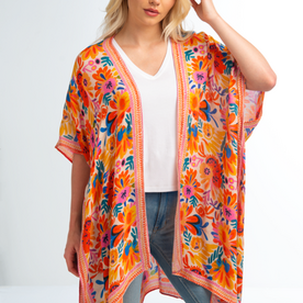 Simply Noelle Floral Border Wrap  Citrus SWRP403