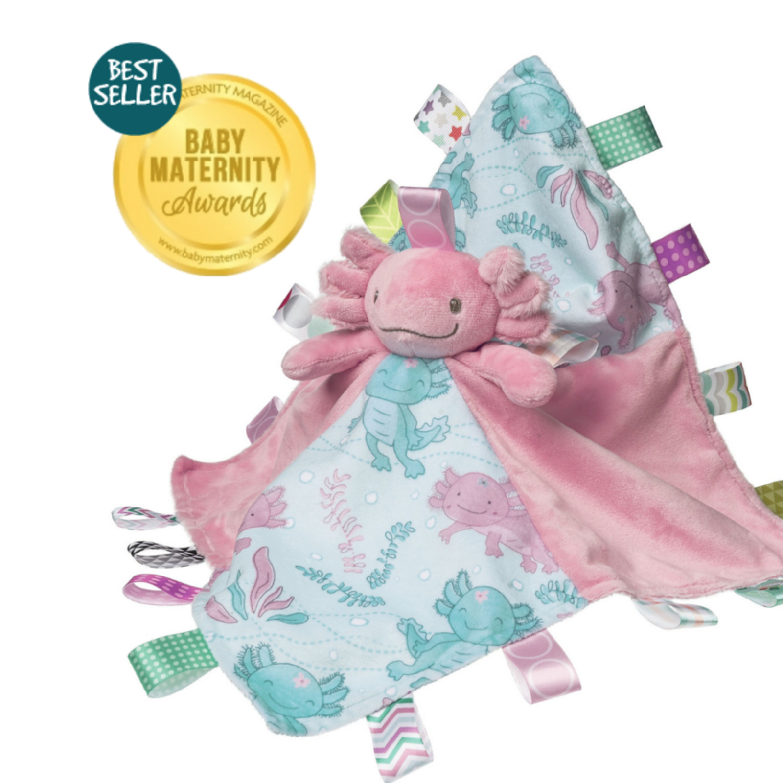 Mary Meyer Taggies Fizzy Axolotl Character Blanket loading=