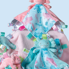 Mary Meyer Taggies Fizzy Axolotl Character Blanket