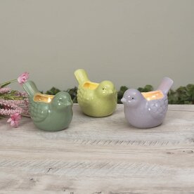 Gerson 5.91"L Ceramic Bird Scented Wax Candle  (1) 2772990
