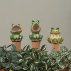 Gerson 7.48" Terracotta Frog Watering Stake (1) 2767080