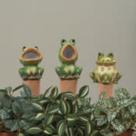 Gerson 7.48" Terracotta Frog Watering Stake (1) 2767080