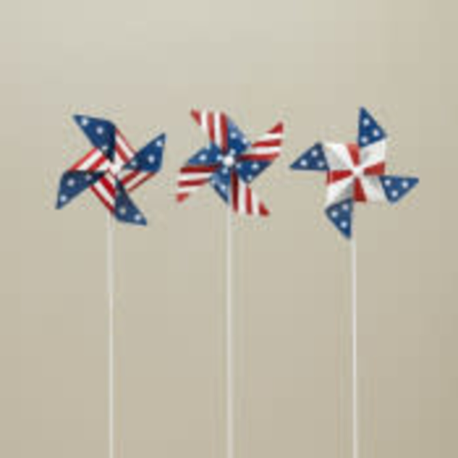 Gerson 35.8" Metal Americana Wind Spinner Yard Stake (1)  2706370 loading=