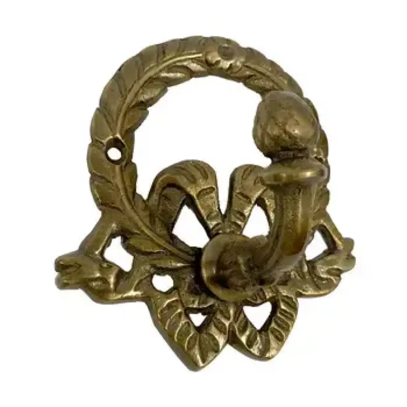 Madison Bay Brass Wreath Wall Hook - 6989 loading=