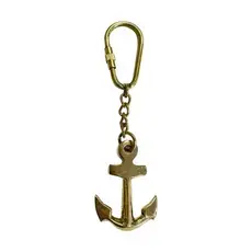 Madison Bay Brass Anchor Keychain - 8375