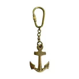 Madison Bay Brass Anchor Keychain - 8375