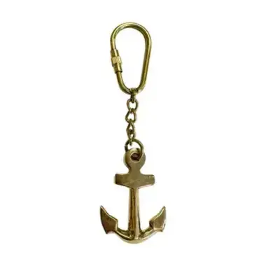 Madison Bay Brass Anchor Keychain - 8375