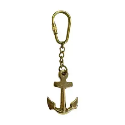 Madison Bay Brass Anchor Keychain - 8375