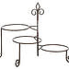 Tripar International Keller 3-Tier Swivel Plate Stand - 56265