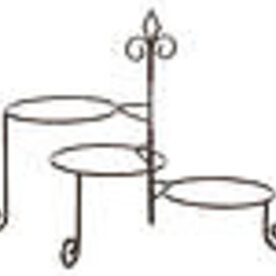 Tripar International Keller 3-Tier Swivel Plate Stand - 56265