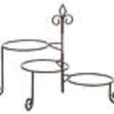 Tripar International Keller 3-Tier Swivel Plate Stand - 56265