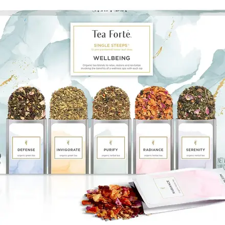 Tea Forte Wellbeing Single Steeps  17963