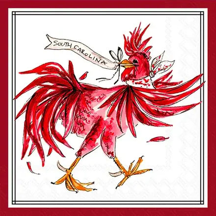 Boston International White Rooster Hometown Pride Cocktail Napkin -C070900