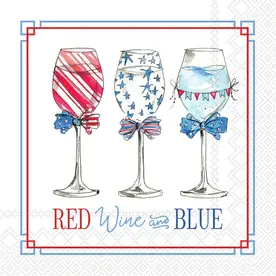 Boston International Patriotic Wine Cocktail Napkin -C074300