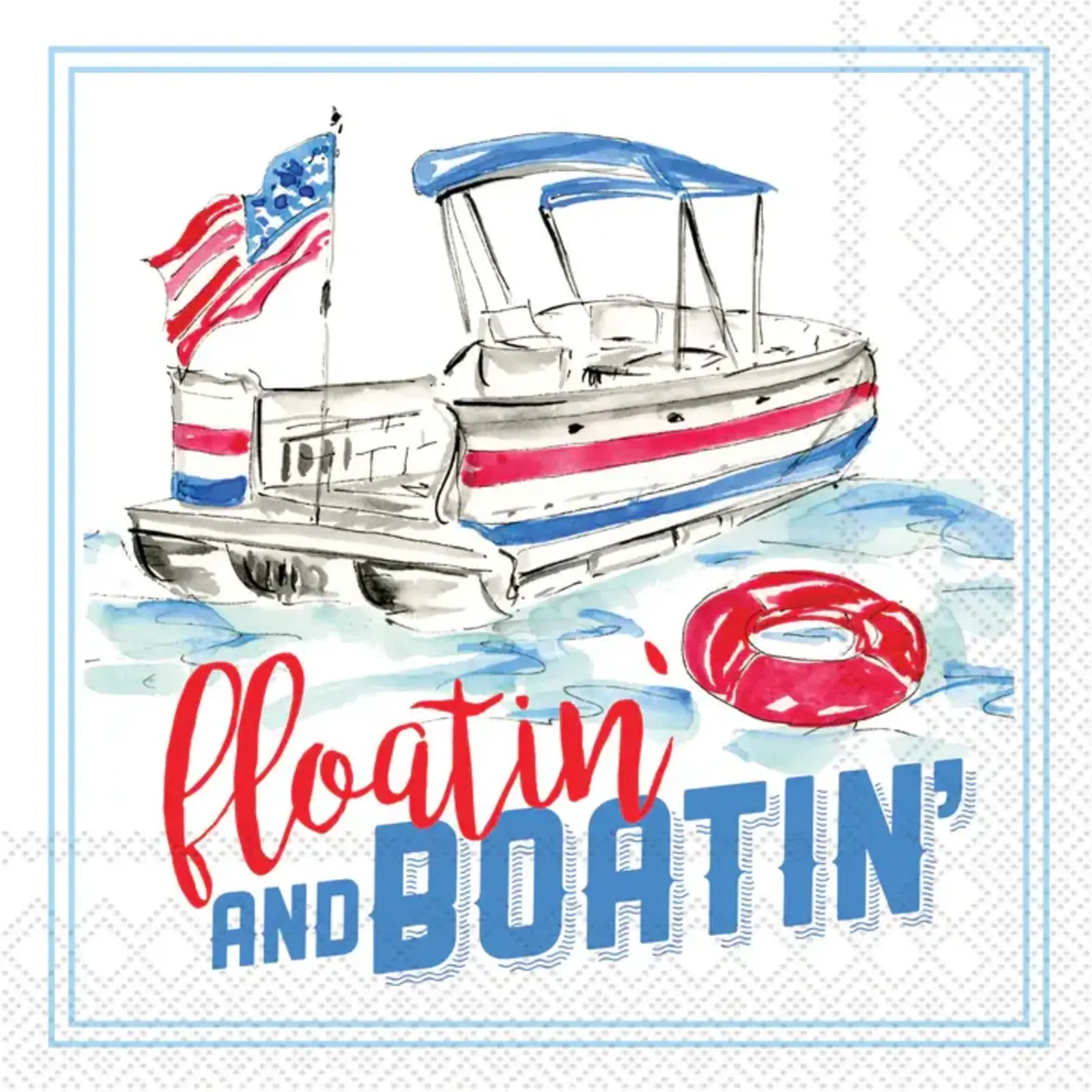 Boston International Floatin And Boating Cocktail Napkin -C074400 loading=