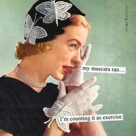 Boston International Mascara Cocktail Napkin -C042700