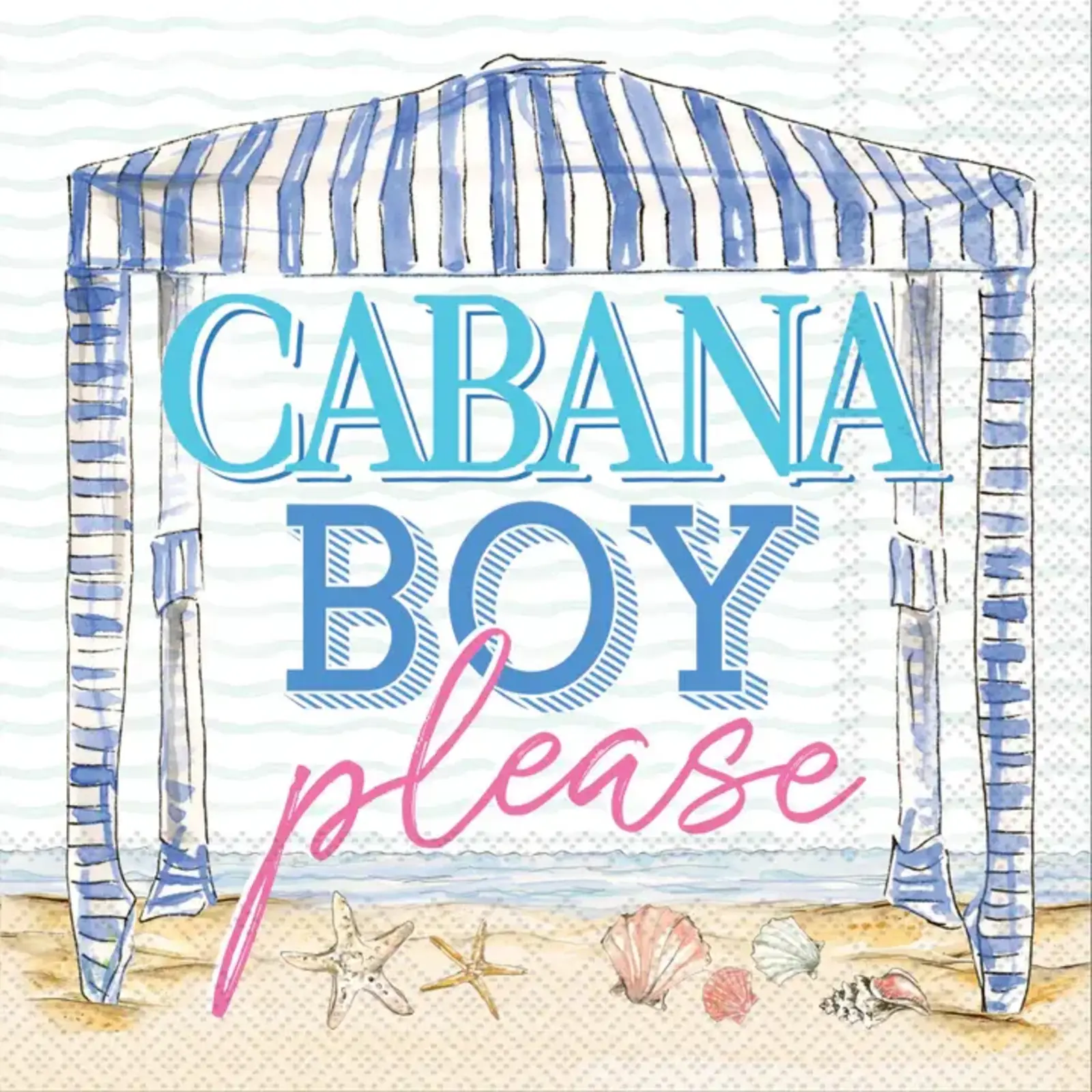 Boston International Cabana Boy Cocktail Napkin - C074000 loading=