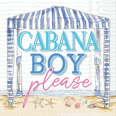Boston International Cabana Boy Cocktail Napkin - C074000