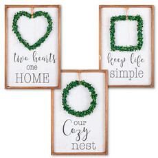 Gerson Wreath Message Wooden Wall Decpr (1)  95499