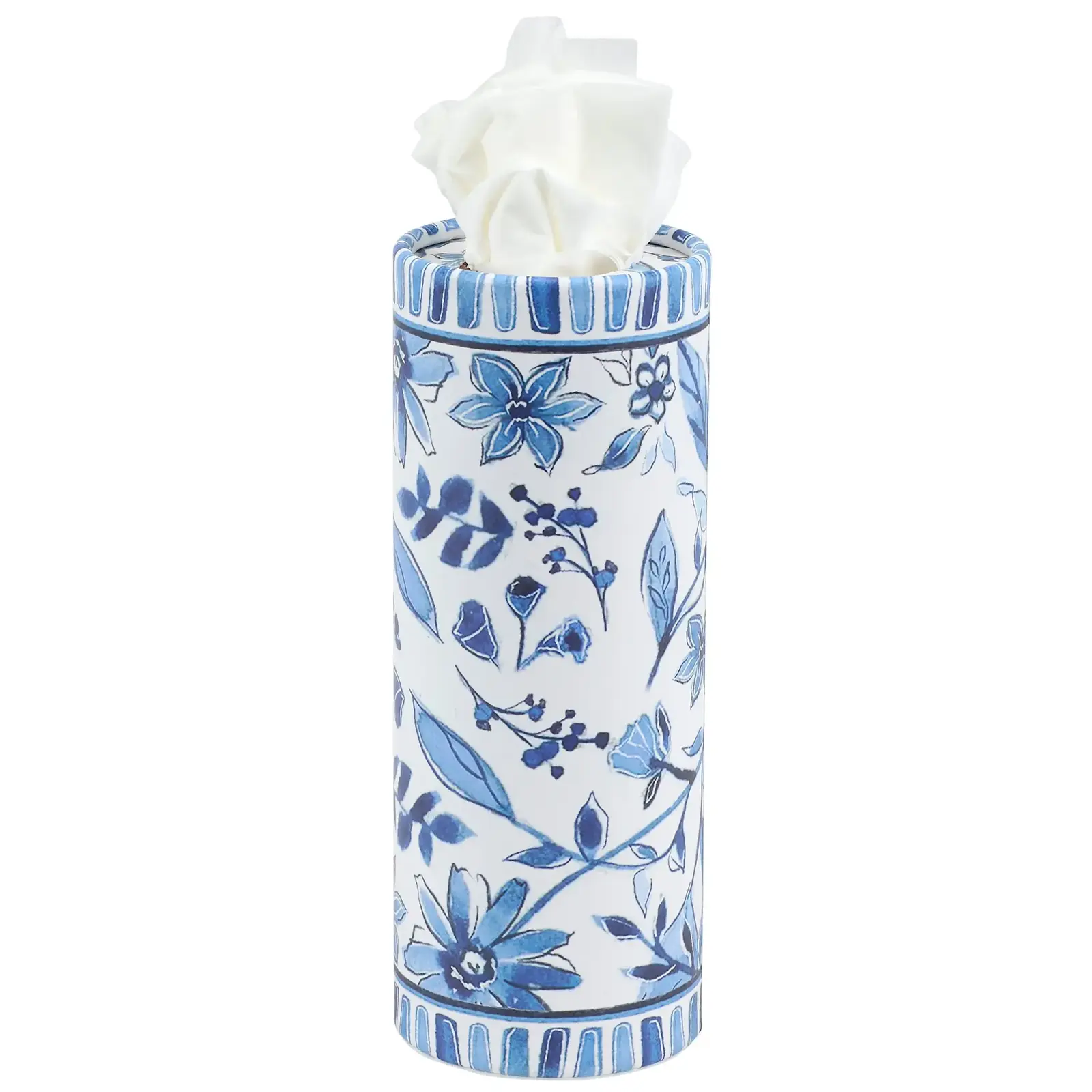 Primitives by Kathy Blue Florals Tissue Box -  123142 loading=