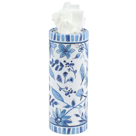 Primitives by Kathy Blue Florals Tissue Box -  123142