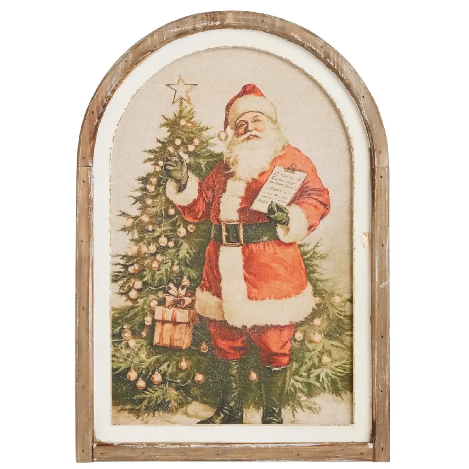 RAZ Imports Inc. 19.75" Checking It Twice Wall Art - 4636614 loading=