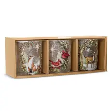 RAZ Imports Inc. 3.5" Woodland Noel Container - 4624839