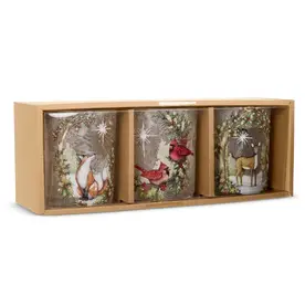 RAZ Imports Inc. 3.5" Box of Woodland Noel Containers - 4624839
