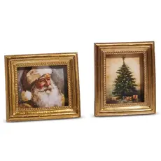 RAZ Imports Inc. 6" Gilded Christmas Framed Art - 4536647
