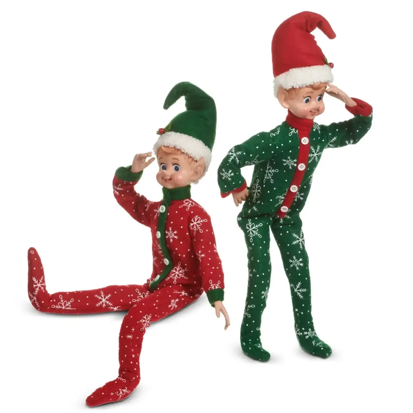 RAZ Imports Inc. 18" Pajama  Elf Ornament (1) - 4602315 loading=