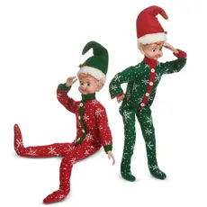 RAZ Imports Inc. 18" Pajama  Elf Ornament (1) - 4602315