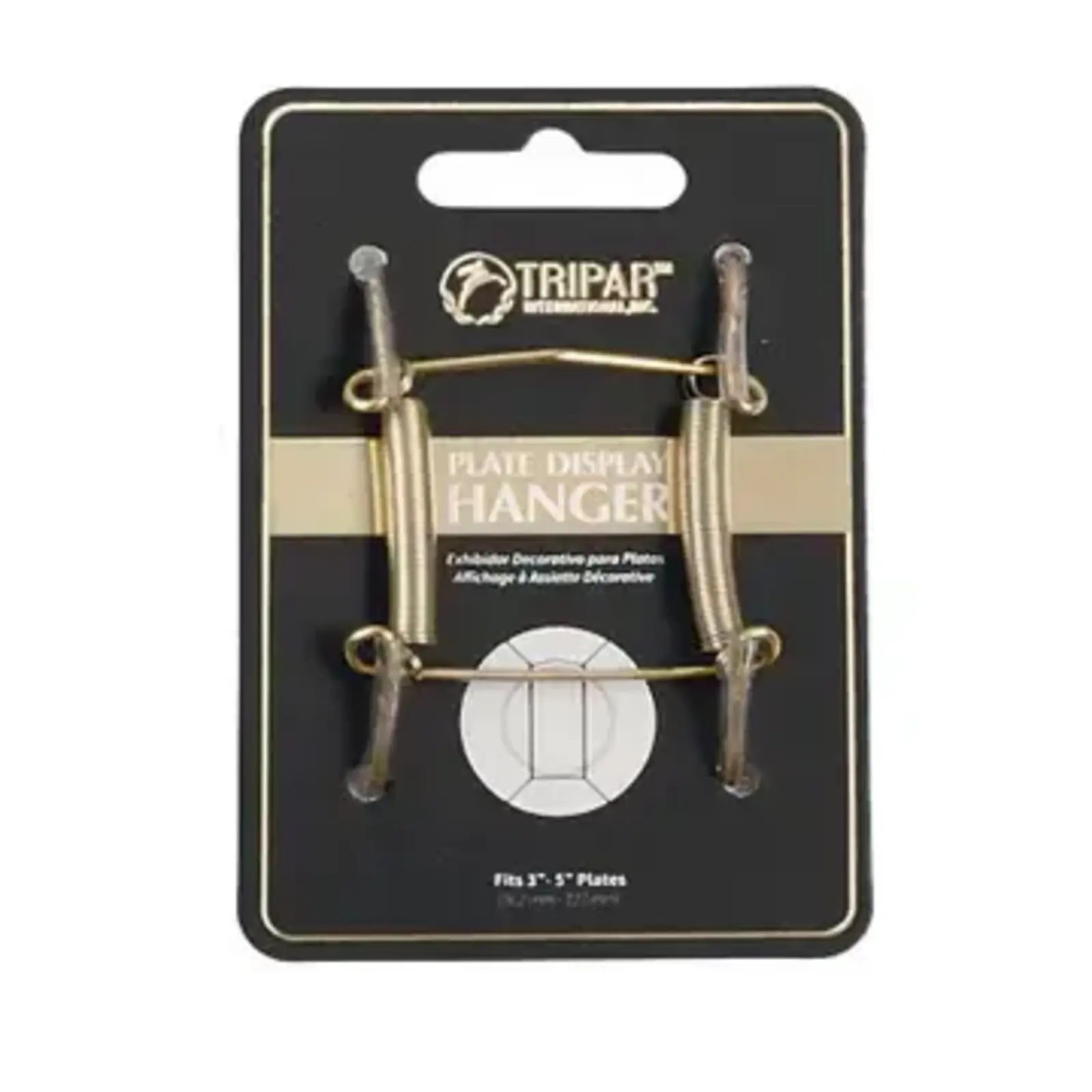 Tripar International Plate Wire - Brass Finish - Fits 3"-5"  23-1303 loading=