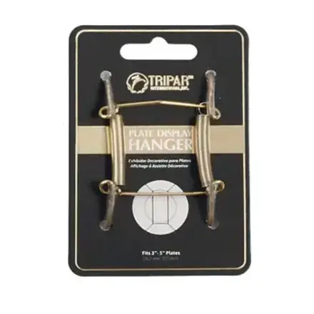 Tripar International Plate Wire - Brass Finish - Fits 3"-5"  23-1303