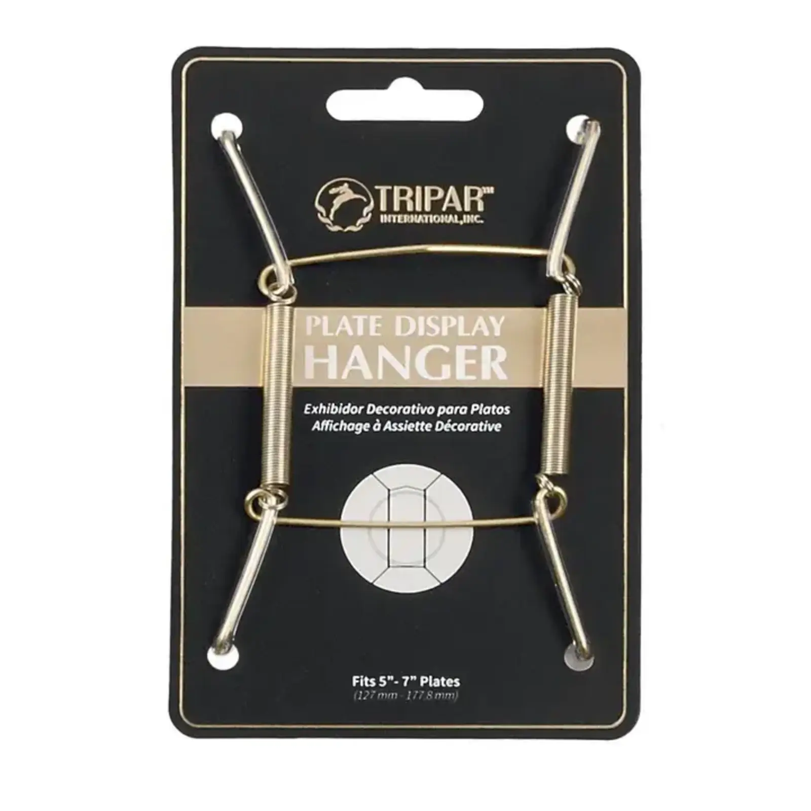 Tripar International Plate Wire - Brass Finish - Fits 5"-7"  23-1305 loading=