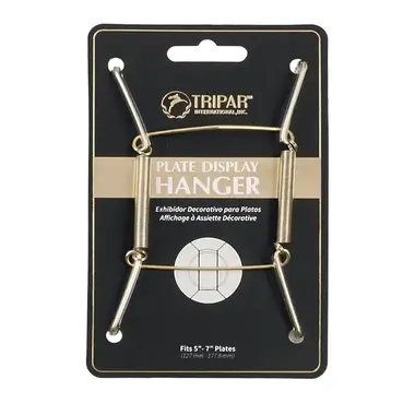 Tripar International Plate Wire - Brass Finish - Fits 5"-7"  23-1305